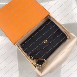 Ladies Fashion Casual Designer Luxury Key Pouch Coin Purse Credit Card Holder Wallet M62017 M60633 Business Card Holders