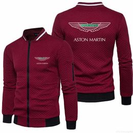 Erkek Fermuarlı Ceket Sonbahar Yeni F1 Aston Martin Jersey Formula 1 Jersey Ceket Ekstrem Spor Fan Jersey Pamuklu Ceket