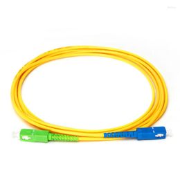 Fiber Optic Equipment 10 Pcs/lot SC APC To UPC Patch Cord Simplex 2.0mm 3.0mm Single Mode Cable Jumper 1m 2m 3m 5m 10m