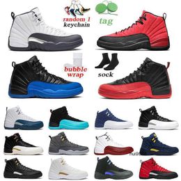 2023 12s mens basketball shoes jumpman University Gold Winterized 'Triple Black' Dark Grey men trainer sports sneakers size 7-13 Jordam JERDON