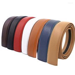 Belts 3.5cm 3.1cm Width Genuine Leather Belt No Buckle Designer Men High Quality Strap For Automatic