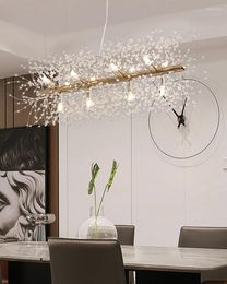 Chandeliers Modern LED Crystal Chandelier Light Hanging Lamp Dandelion Lighting For Dining Room Decoration