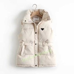 Fashion women's vest jacket autumn and winter stand collar long sleeveless down cotton jacket plus size coat windproof an warm