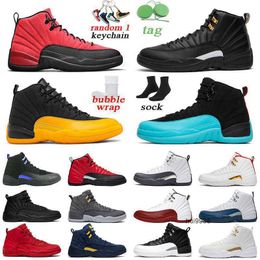 2023 mens basketball shoes 12s University Gold Indigo Dark Concord Gamma Blue jumpman men trainer sports sneakers size 7-13 Jordam JERDON