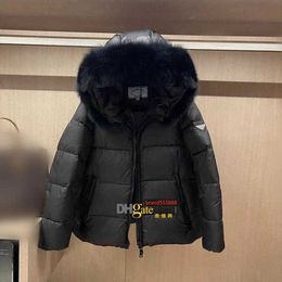 23s Top QualityWomen Lady Girl Down Jacket Woman Luxury Designer Brand White Duck Downs Fox fur Collar Fluffy Warm Belted Casual
