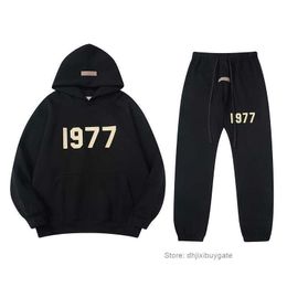 High Street Moda Marka Temel Erkek Eşofman Sonbahar Ve Kış Yeni 1977 Akın Dijital Baskı Spor Eğlence Takım Elbise Hoodie