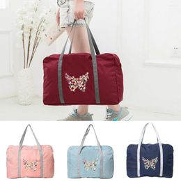 Duffel Bags Handbag Women Travel Bag Camping Carry On Organiser Butterfly Print Luggage Folding Zipper Accessories Storage