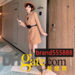 Women's suit skirt designer Blazers jacket fashion with classic letter suits coat high qualityautumn and winter slim dress