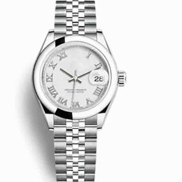 Luxury Top Women Watch Lady Dress Size 26mm Date Just Sapphier Crystal Stainless Steel Roma Numbers Female Wristwatches