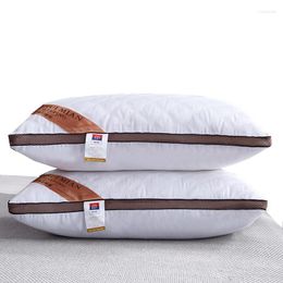 Pillow 74x48 Cm Long Neck Bed Sleeping Relieve Cervical Fatigue Shoulder Pain Filling Core Cotton Embroidery 1 Pc