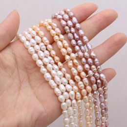 Beads Natural Fresh Water Pearl Rice Shape 4-5mm 36cm DIY For Jewellery Making Necklaces Accessories Bracelet Earrings