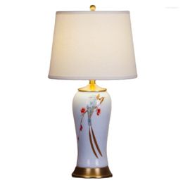 Table Lamps Luxury Ceramic Lamp Living Room Bedroom Wedding Sofa Corner Decor Desk Reading Light H 64cm 1628