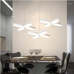 Pendant Lamps 3 Heads Modern Lamp Creative Three Restaurants Lighting LED Four Flower Bar Dining Room Light ZA8266