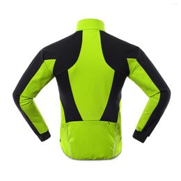 Racing Jackets Men Cycling Jacket Waterproof Windproof Thermal Fleece Bike Jersey MTB Bicycle Riding Winter Reflective Rain Coat