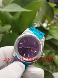 2022 new version Boys' Fashion Wristwatches 39mm Burgundy dial 114300 Automatic ETA Movement Stainless Steel bracelet Men's Watch Watches