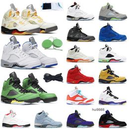 2023 5s Anthracite 5 retro men basketball shoes muslin laney jade horizon oregon jumpman 5 Aqua mens sport trainer sneakers Jordam JERDON