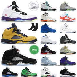 2023 5s top 3 sail 5 retro men basketball shoes red suede alternate grape michigan jumpman 5 oregon mens sport trainer sneakers Jordam JERDON