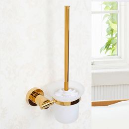 Bath Accessory Set 4 PCS/set Gold Plated Brass Bathroom Hardware Towel Rack Bar Paper Holder Soap Dish Toilet Brush