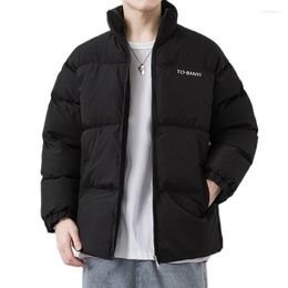 Men's Down Winter Cotton-Padded Coats Men And Women Parkas Fashion Korean Causal Thicken Jacket Warm Outerwear Clothing Tops Male Plus Size