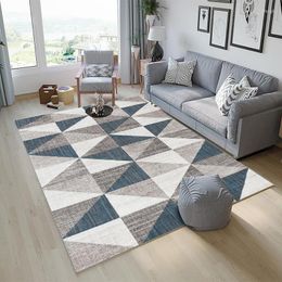 Carpets Modern Simplicity Carpet For Living Room Bedroom Geometric Pattern Home Rug Decoration Anti-slip Mat