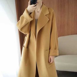 Ladies Woollen Coats Max Designer Cashmere Coat Thermal cardigan jacket Luxury jackets Fashion All Match Design