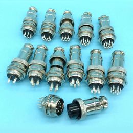 Lighting Accessories 4 Sets HQ GX20 Aviation Connector 2-pin 3pin 4pin 5 6 7 8 9 10 12 14 15 Pins Circular Air Male Female Socket Plug Wire