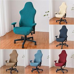 Chair Covers Polar Fleece Office Cover Stretch Spandex Gaming With Armrest Slipcovers For Computer Chairs Housse De Chaise