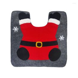 Toilet Seat Covers Christmas Cartoon Gnome Cover Set Front Door Mat Decor Kit For Holiday Baby Shower Party Decoration
