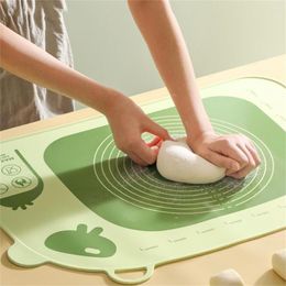 Bakeware Tools Kneading Mat Thick Non-stick Silicone High Elasticity Dough Rolling Pad For Kitchen Wide Application Pads
