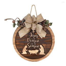 Christmas Decorations Front Door Sign Hanger Wooden Jesus Is The Reason For Season Decoration Signs Do