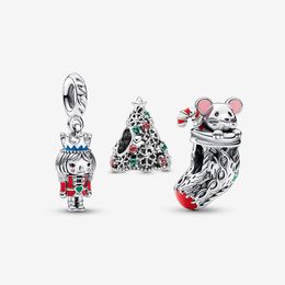 100% 925 Sterling Silver Festive Favourites Charms Set Fit Original European Charm Bracelet Fashion Women Halloween Jewellery Accessories