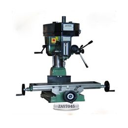 ZAY7045 32mm Headstock swivels 360°horizontally Micro feed precision 12 steps speed Adjustable gibs on table precision Drilling and Milling Machine