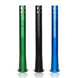 Smoking Colorful Aluminium Portable Dry Herb Tobacco Waterpipe Filter Bong Down Stem Removable Adjustable Bong DownStem Bowl Hookah Shisha Cigarette Holder