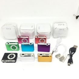 Mini Clip MP3 -speler zonder scherm - Ondersteuning Micro TF/SD Card Slot Portable Sport Style Mp3 Music Players 8 Colors vs MP4