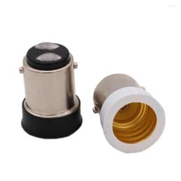 Lamp Holders 8 Pcs/Lot B15 To E14 Holder Converter Screw Base BA15D Bayonet Copper B15-E14 Socket For Halogen LED