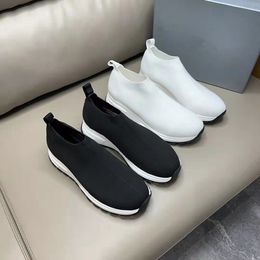 Top Quality White Black Mesh Sneakers Shoes Men Material Triangle Downtown Comfort Perfect Skateboard Walking Slip-on LoafesEU38-46