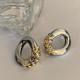 Hoop Earrings Stitching Basic Women's Summer 2022 Trend