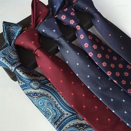 Bow Ties Classic Paisley Rose Blue Red Green Navy Gold Purple Jacquard Woven Silk Men's Tie Necktie Gentleman Formal