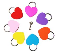 120pcs Heart Shaped Concentric Lock Metal Mulitcolor Key Padlock Gym Toolkit Package Door Locks Building Supplies Home Gardon