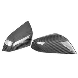 Car Side Wing Mirrors Modified Carbon Fibre Rearview Mirror Cover Caps for Tesla 3 S P85 90 D Auto Accessories