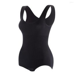 Women's Shapers Women Bodysuit Sexy Sleeveless Low Back Jumpsuit High Waist Seamless Support Camisole Stretchy Romper Clothes M/L