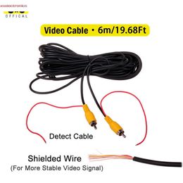 The new 6m video cable is used for CMARA car rear view 6m RCA universal cable to connect ATRS driving CMARA and