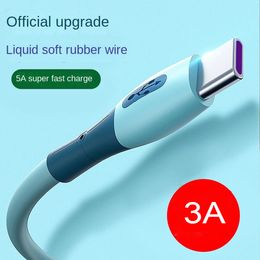 Liquid Silicone Fast Charging Micro USB Cables For Huawei Type C Charger Cable Mobile Phone Quick Charger Cord Samsung Xiaomi 1.2M