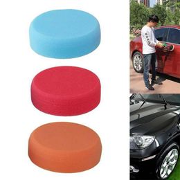 Car Sponge M14 Polishing Heads Mop Pads Reused Thread 14MM Blue Orange Red