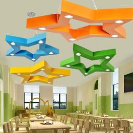 Ceiling Lights Five Pointed Star Chandelier Plum Blossom Lamp Cartoon Letter Children's Creative Led Kindergarten Amusement Park Mall