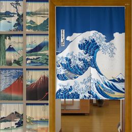 Curtain Door Japanese Linen Cotton Thick Blackout Kitchen Curtains Fengshui Bathroom Bedroom Home Entrance Decor