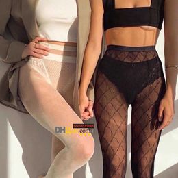 여성 클래식 스타킹 패션 레터 패턴 양말 ins hosiery 섹시 여자 레깅스 고품질 스타킹