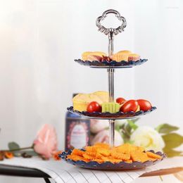 Baking Tools 3 Tier Cake Dessert Cup Stand Afternoon Tea Wedding Plates Party Tableware 3-layer Fruit Storage Rack Display Holder