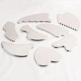 Beauty Skincare Tools Face Metal Guasha Facial Tool Massager Products 304 Stainless Steel Gua Sha Tool