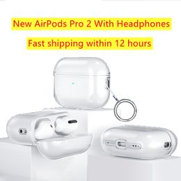 For Airpods Pro 2 Airpods 3 Bluetooth Earphones Smart Touch Volume 2nd generation Headphone Earphone Cover Anti-lost lanyard With pods Headphones on Sale